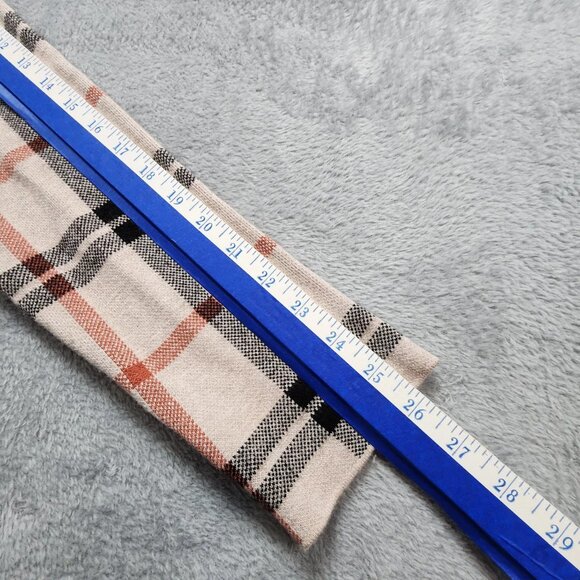 Joie Jacket Women's Large Beige Plaid Knit Utility Military Full Zip Mock Neck - Picture 5 of 10